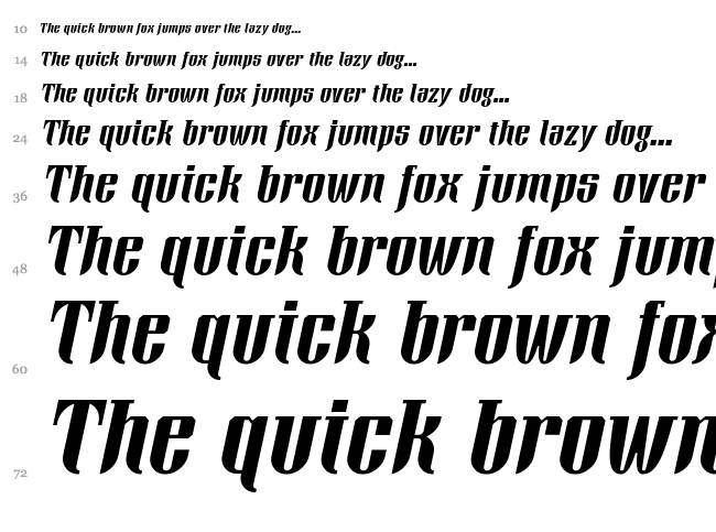 Xacose font waterfall